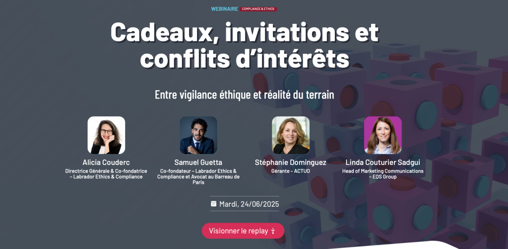 Cadeaux, invitations et conflits d’intérêts – Entre vigilance éthique et réalité du terrain