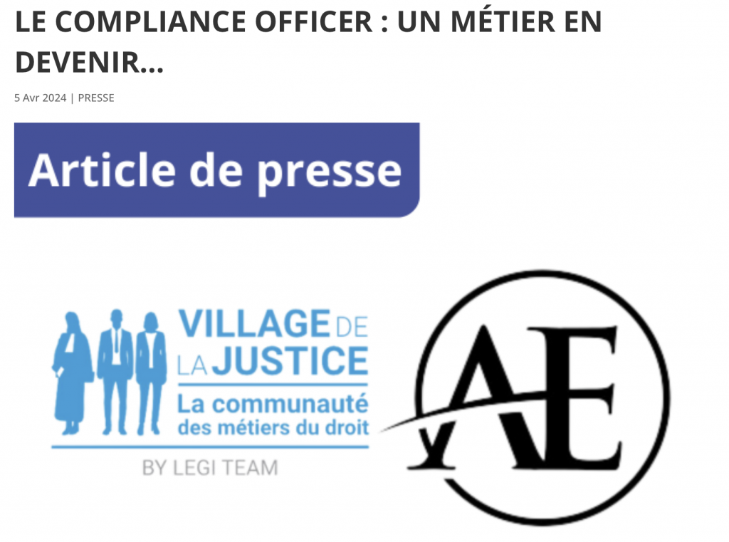 LE COMPLIANCE OFFICER : UN MÉTIER EN DEVENIR…