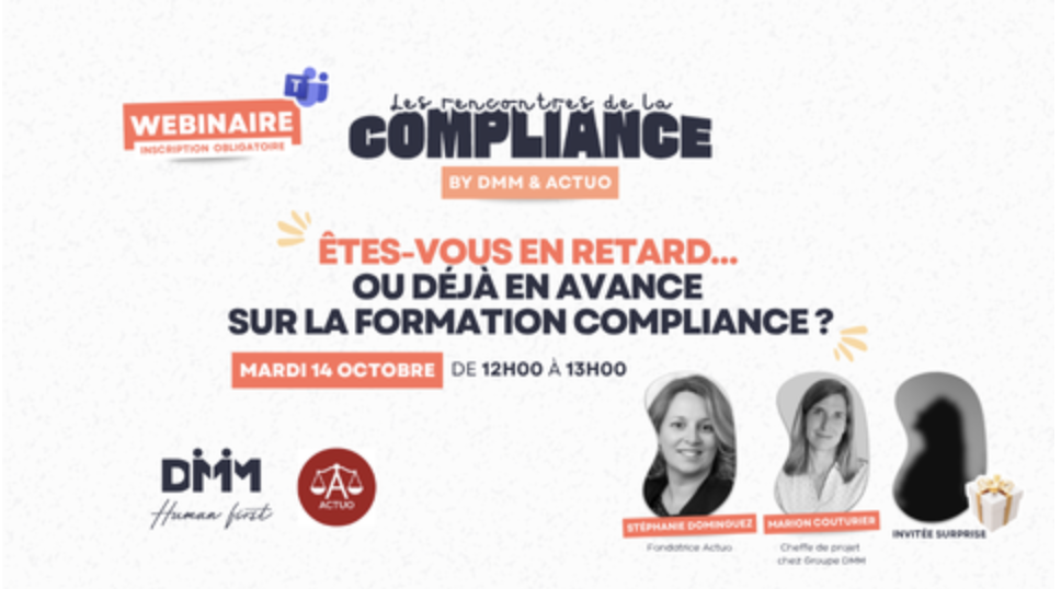 Invitation | Webinaire Compliance avec Stéphanie Dominguez